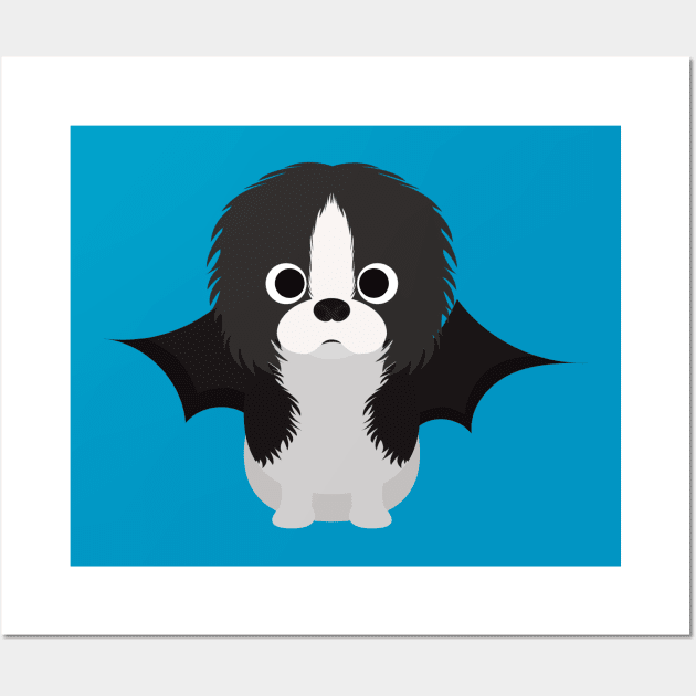 Japanese Chin Halloween Fancy Dress Costume Wall Art by DoggyStyles